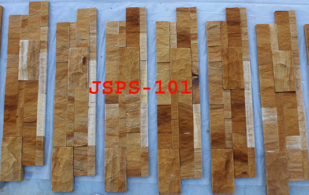 Split Wall Cladding Tiles Teak Sandstone Wall Panels
